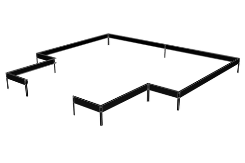 Tekening Royal Well Garden Room 129 zwart gecoat