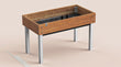 MM-Bamboe 60x120 moestuintafel + Waterreservoir
